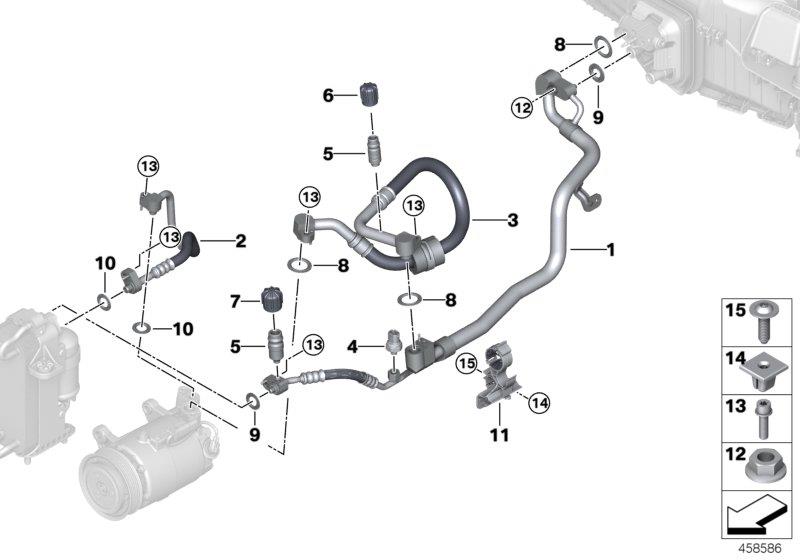 Diagram Coolant lines for your 2024 BMW Alpina XB7   