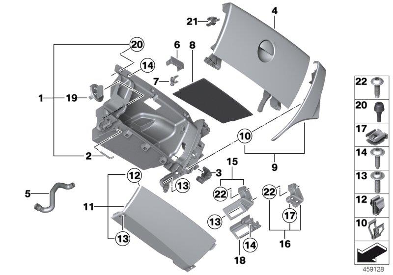 Diagram GLOVE BOX for your MINI