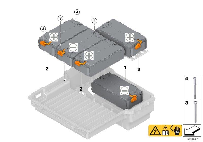 Diagram High-voltage battery module for your 2019 BMW 320iX   