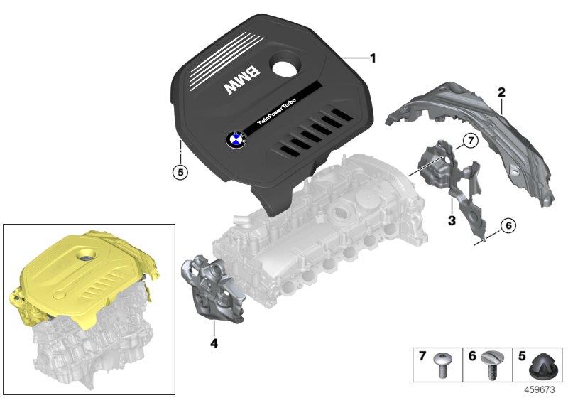 Le diagramme Acoustique moteur pour votre BMW 540iX  