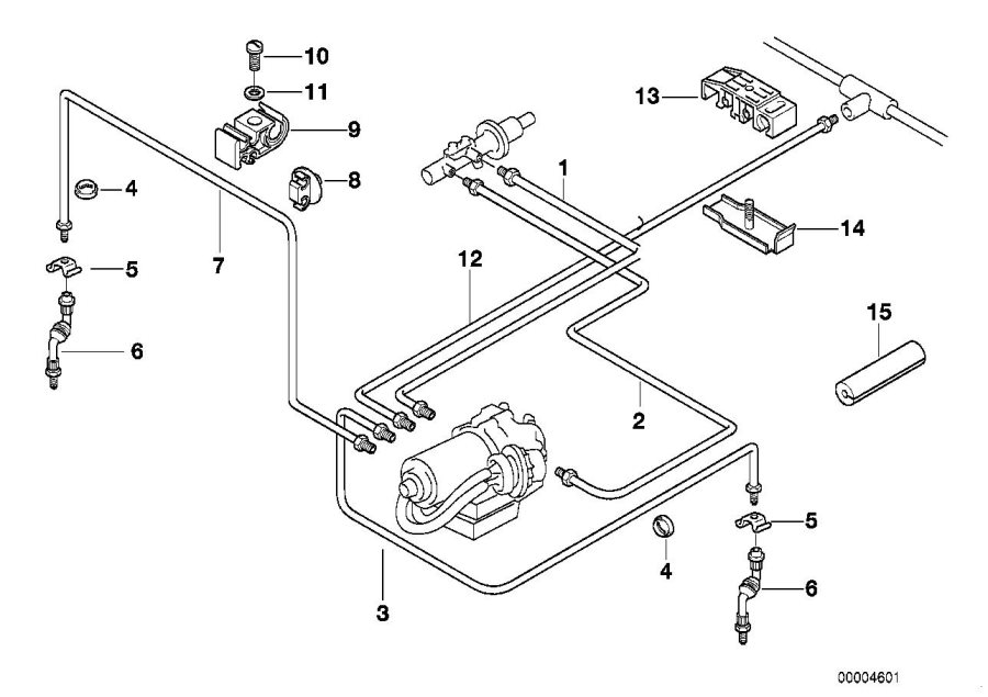 Diagram Brake pipe front abs for your 2017 BMW M4 GTS   