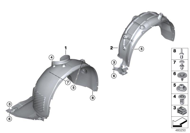 Diagram Wheelarch trim for your 2018 BMW X2 28iX  