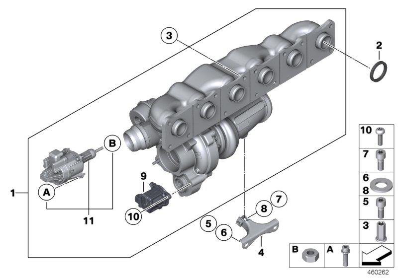 Diagram Turbocharger for your 2010 BMW M5   