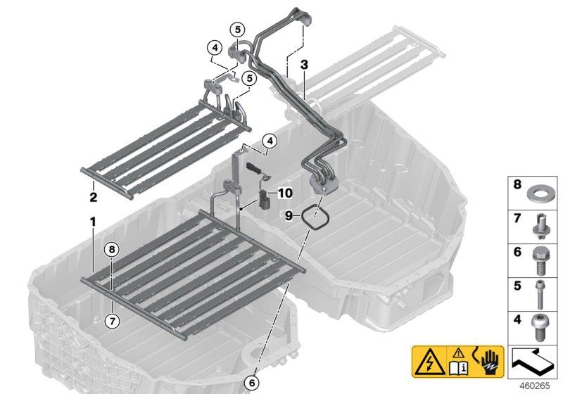 Diagram Cooler for high-voltage battery for your 2018 BMW X2 28iX  