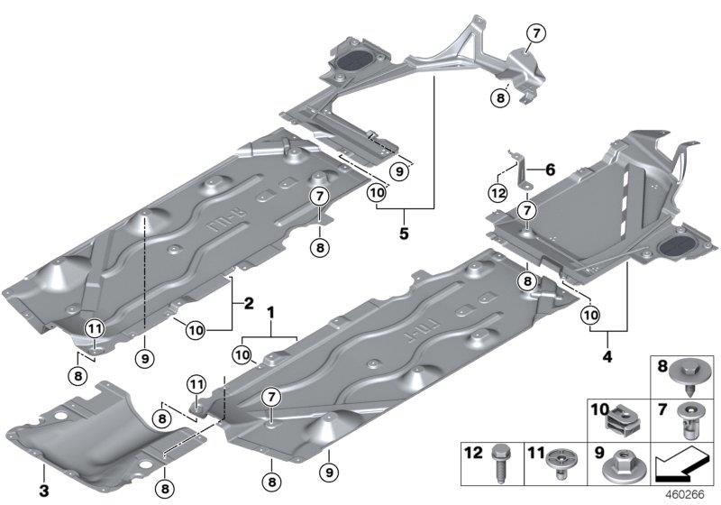 Diagram Underfloor coating for your BMW