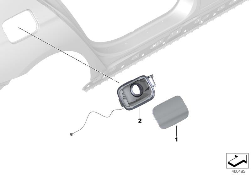 Diagram FILL-IN FLAP for your 1988 BMW M6   