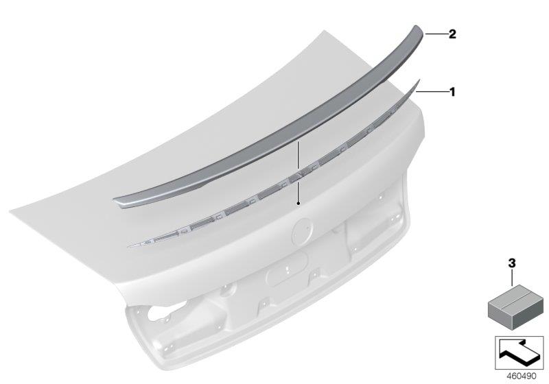 Diagram M Rear spoiler for your BMW 750i  