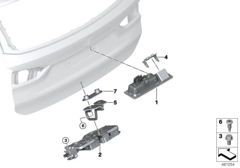 Diagram TRUNK LID/CLOSING SYSTEM for your 2022 BMW 540i   