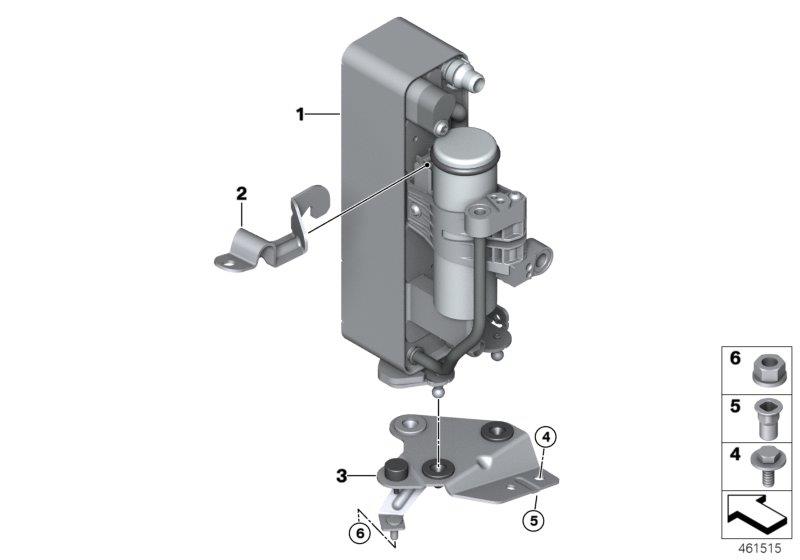 Diagram Condenser air conditioning for your BMW