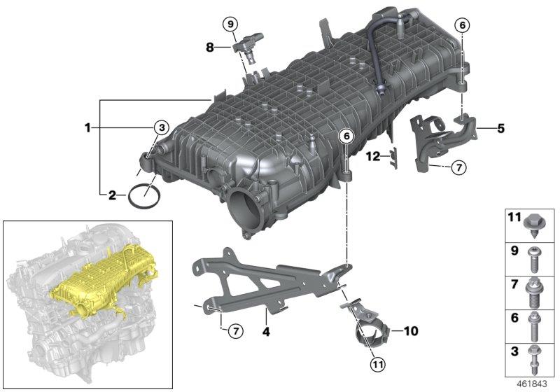 Diagram Intake system-charge air cooler for your 2020 BMW X4  30iX 