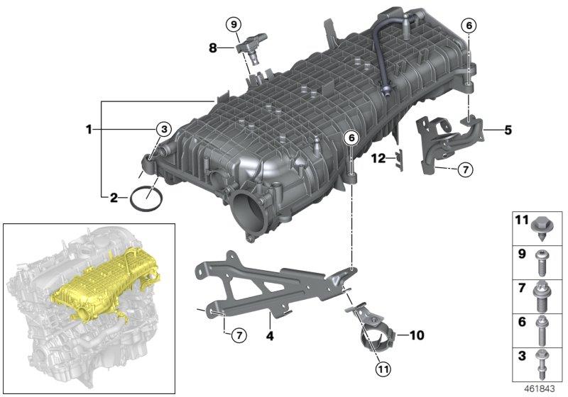 Diagram Intake system-charge air cooler for your 2018 BMW M240iX   