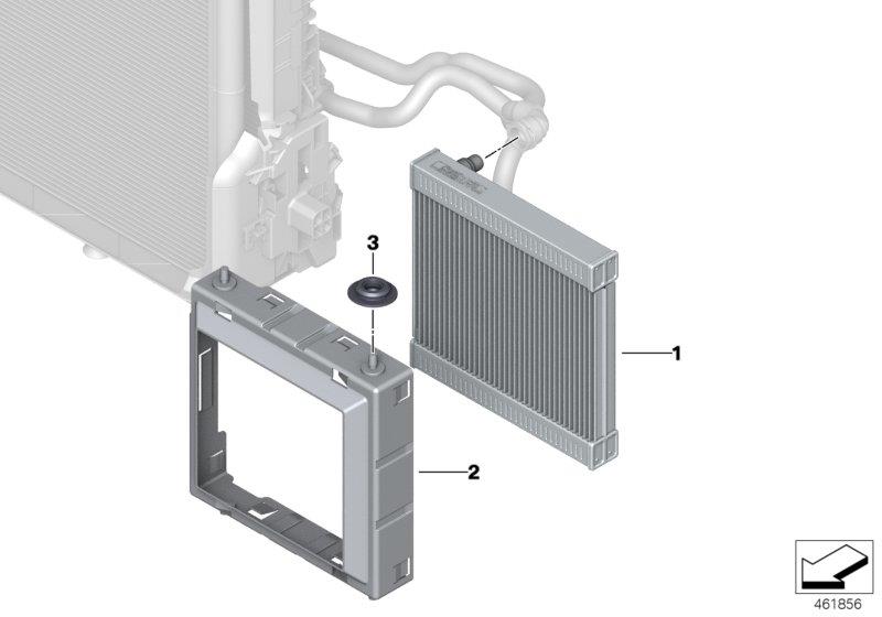 Diagram remote radiator for your BMW 530i  