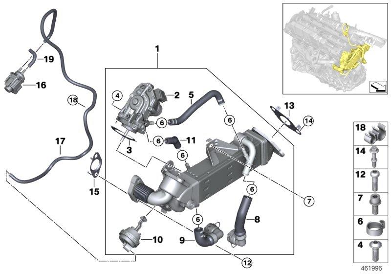 Diagram pollutant reduction cooling for your 2009 BMW X6   
