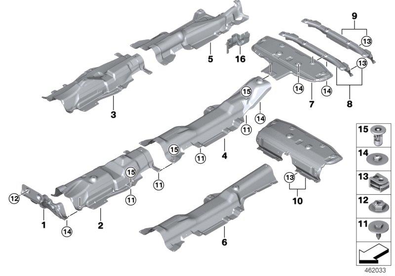 Diagram Heat insulation for your 2015 BMW M6   