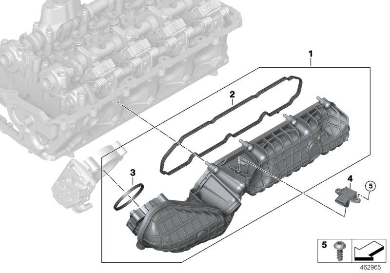 Diagram Intake manifold for your 2017 BMW 750iX   