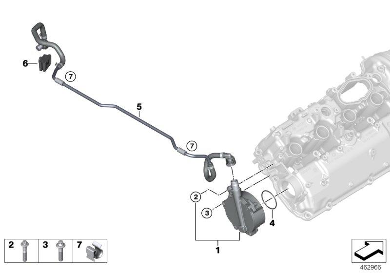 Diagram VACUUM PUMP WITH TUBES for your 2015 BMW M235i   
