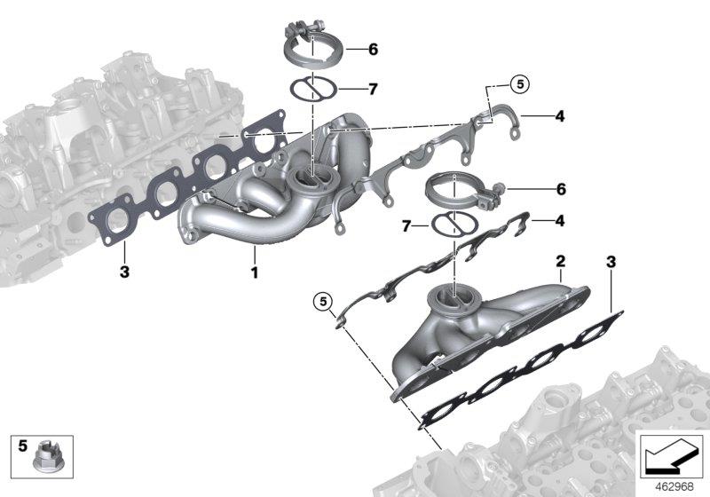 Diagram Exhaust manifold for your 2017 BMW M4 GTS   