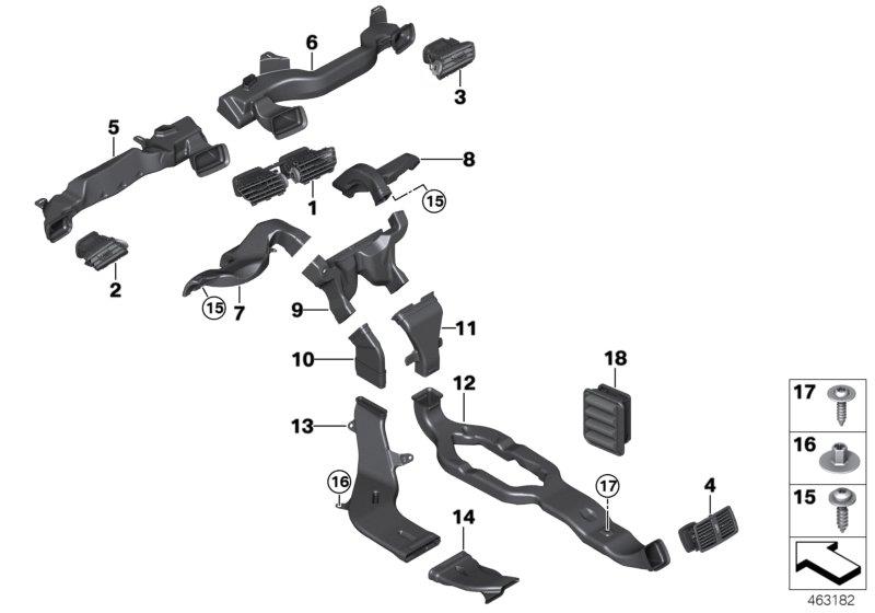 Diagram Air duct for your BMW