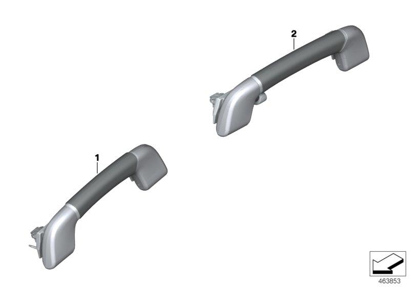 Diagram Individual grab handle for your BMW