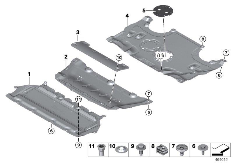 Diagram Underhood shield for your 2006 BMW M6   