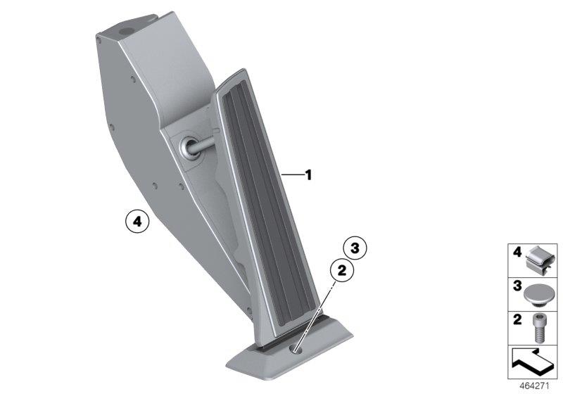 Diagram Acceleration/accelerator pedal module for your BMW