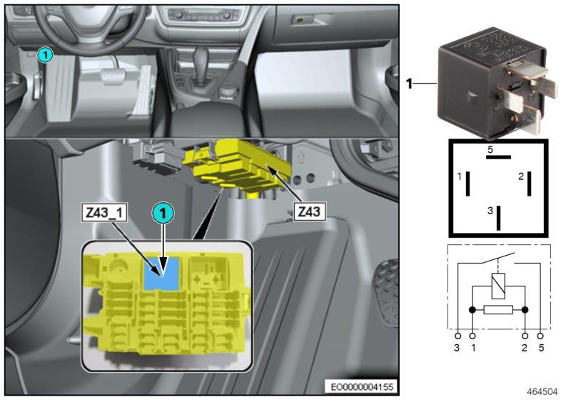 Diagram Relay terminal 30B Z43_1 for your BMW 750i  