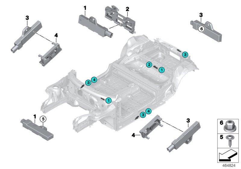 Le diagramme Pièces d"antenne Accès Confort pour votre BMW 330e  
