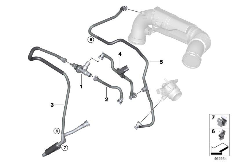 Diagram Fuel tank breather valve for your BMW
