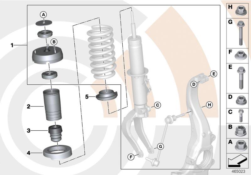 Diagram Repair kit for support bearing for your 2017 BMW 750iX   