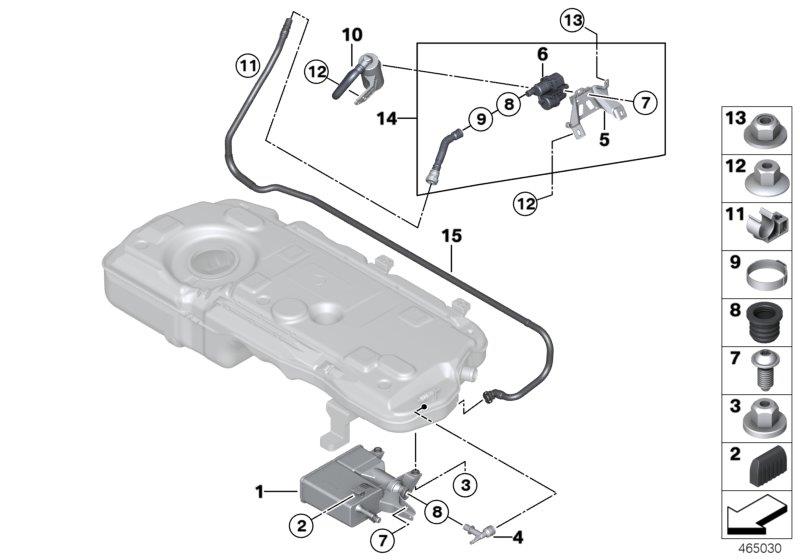 Diagram Activated Charcoal Filter/mounting parts for your 2012 MINI Convertible   