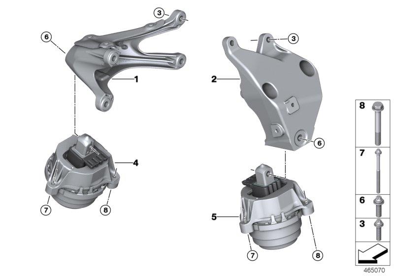 Diagram Engine Suspension for your 2014 BMW M6   