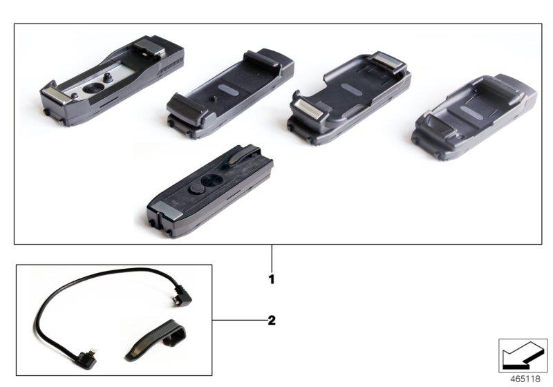 Diagram Snap-in adapter for Apple devices for your BMW 330i  