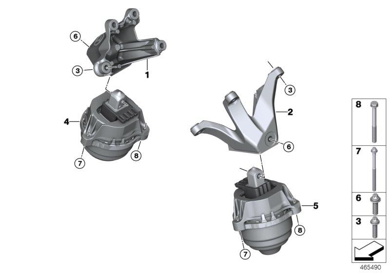 Diagram Engine Suspension for your 2016 BMW M6   