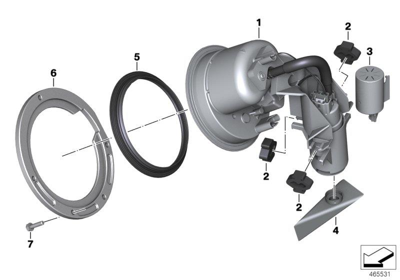 Diagram Fuel pump/filter for your BMW