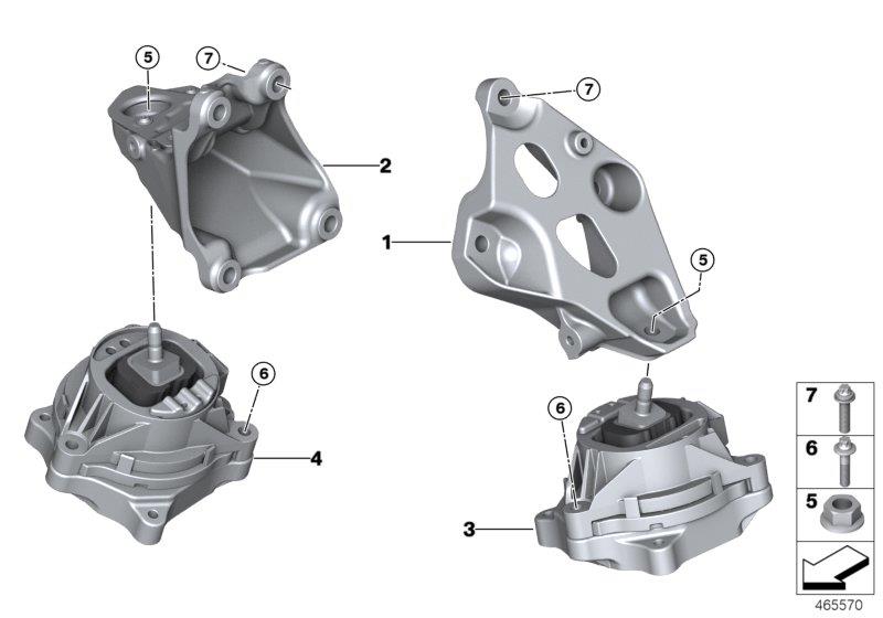 Diagram Engine Suspension for your 2018 BMW M6   