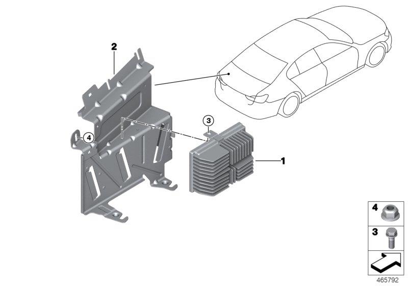 Diagram Amplifier / bracket for your 2006 BMW M6   