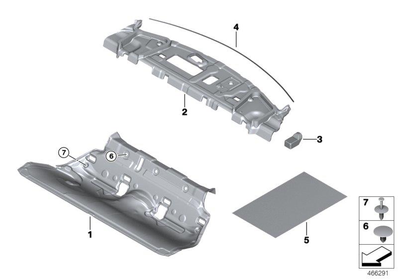 Diagram SOUND INSULATING REAR for your BMW