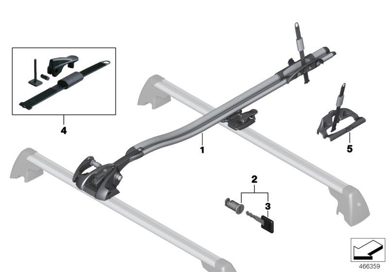 Diagram Racing bike rack for your BMW M3  