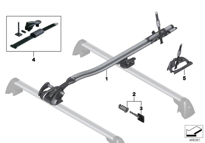 Diagram Racing bike rack for your BMW M3  