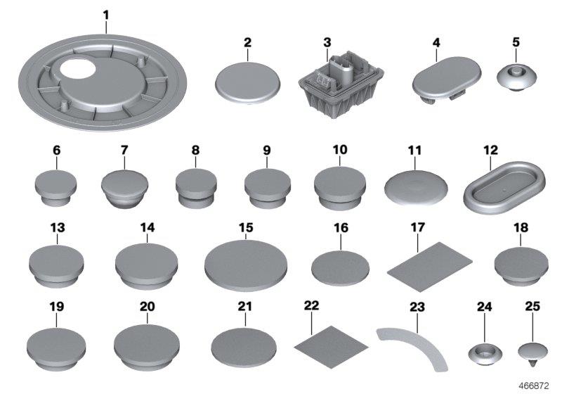 Diagram Sealing cap/plug for your MINI Clubman  