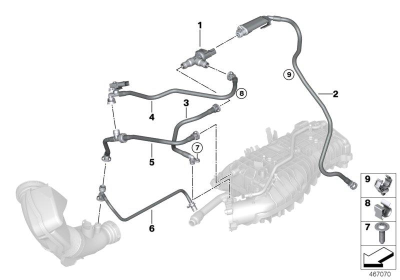 Diagram Fuel tank breather valve for your 2023 BMW X2   