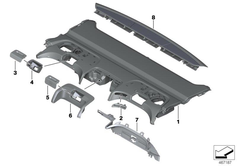 Diagram Indi.rear win.shelf multifunction seat for your 2015 BMW M6   