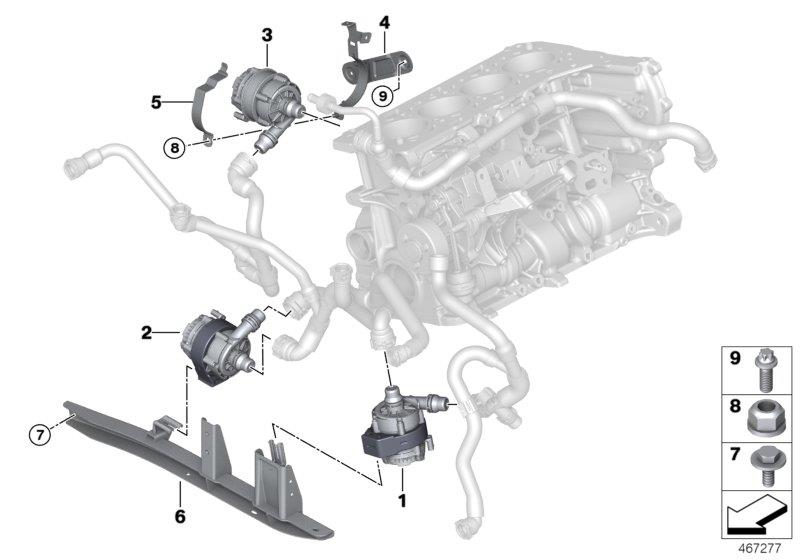 Diagram Electric coolant pump for your 2007 BMW M6   