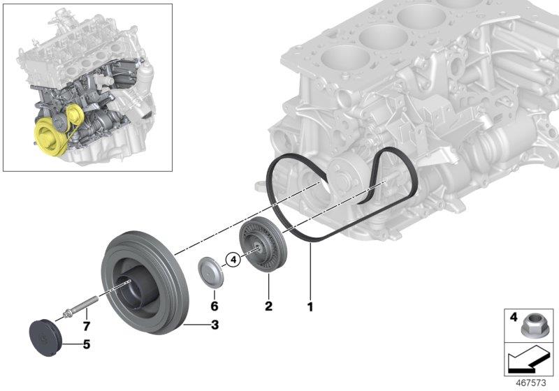 Diagram Belt Drive for your 1995 BMW