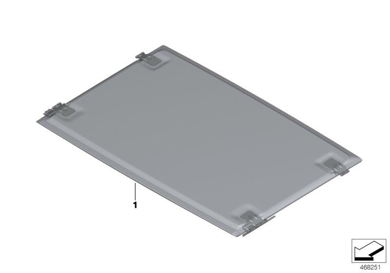 Diagram Individual slide/tilt sunr.slid.rooflin. for your 2017 BMW 740i Automatic Sedan 