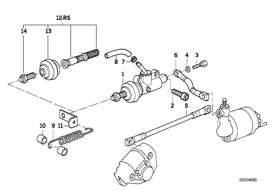 Diagram Master CYLINDER/ABS rear for your BMW R60  