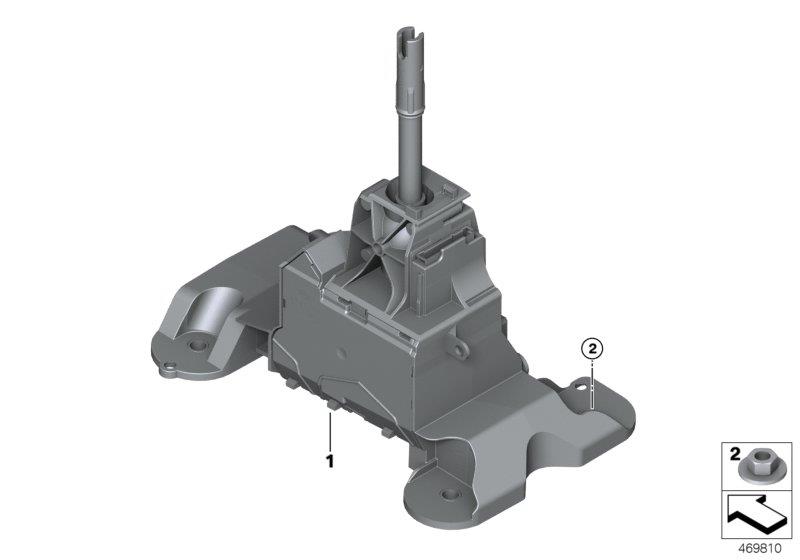 Diagram Shift box, gear selection switch for your 2007 BMW M6   