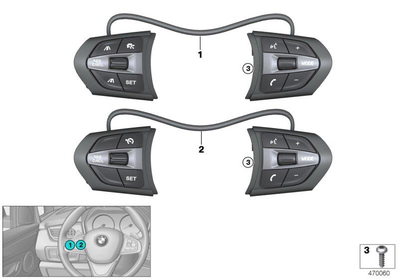 Diagram Switch,st. wheel, multifunction M-Sport for your 2011 BMW Alpina B7L   