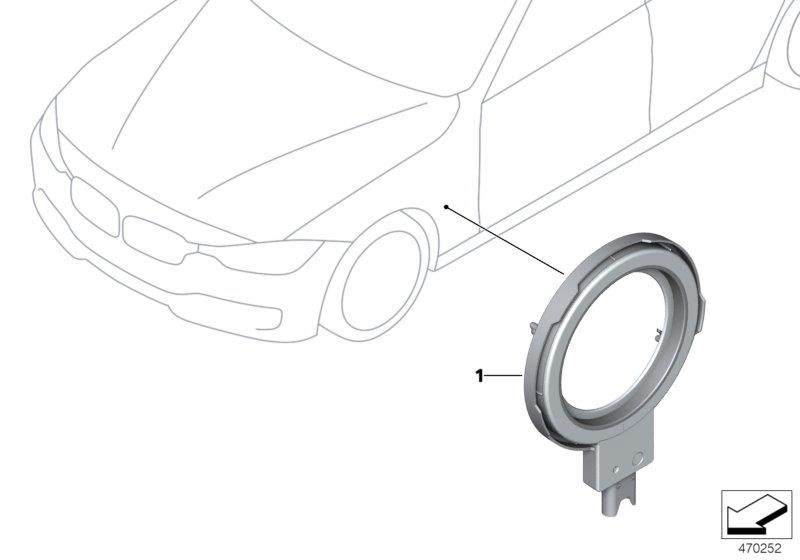 Diagram Lighting charging power socket for your BMW