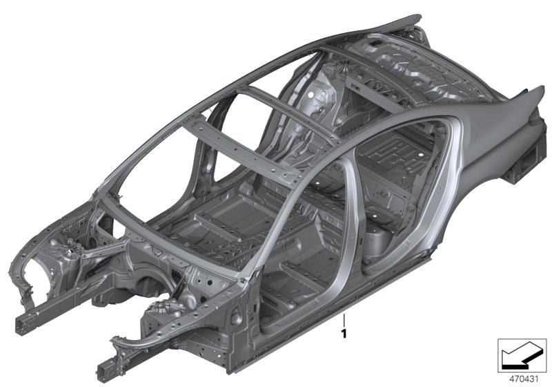 Diagram Body skeleton for your 2013 BMW M6   